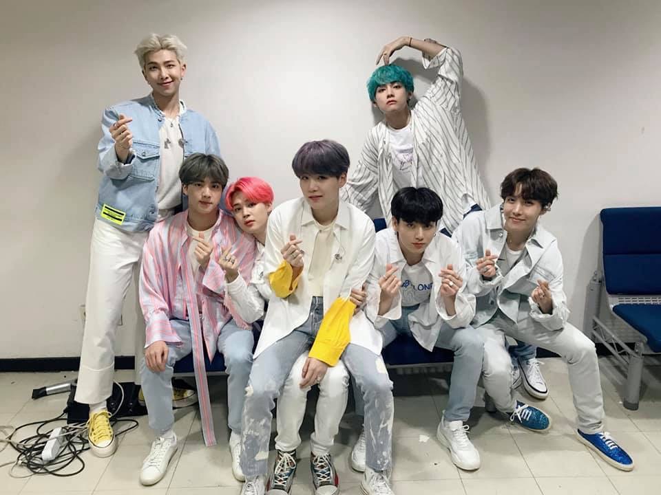  방탄의 깜찍한  대기실 사진