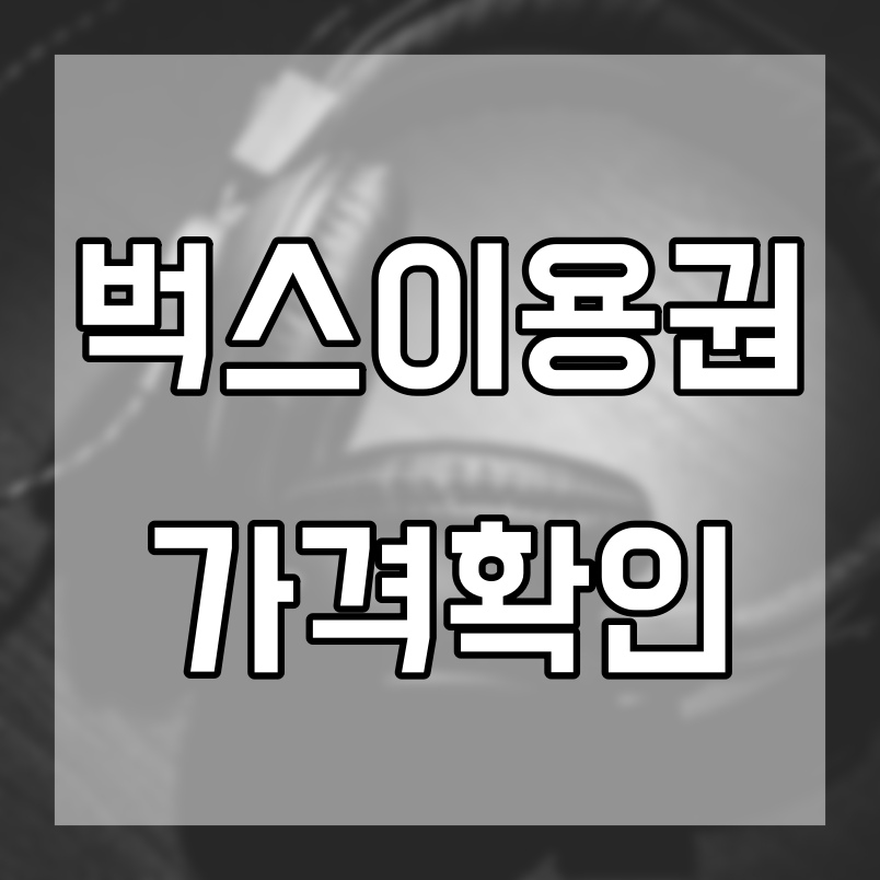 벅스이용권-정보