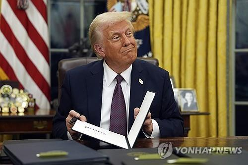 도널드 트럼프 미국 대통령.