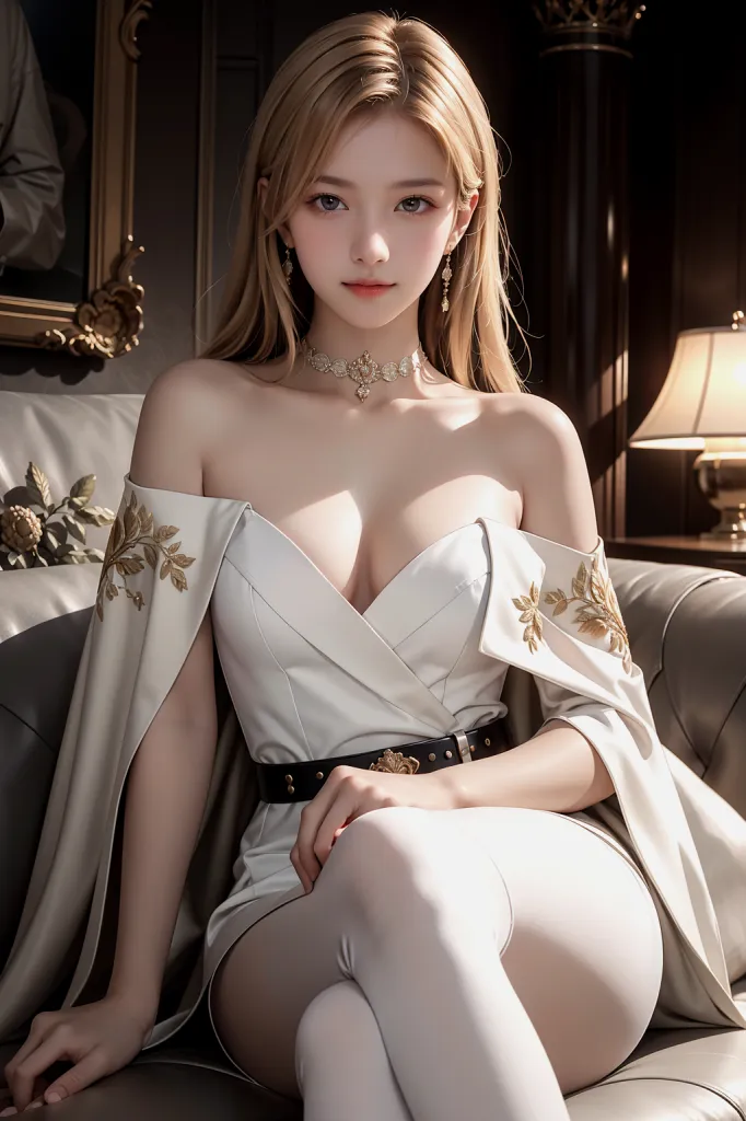 AI 반실사 럭셔리 의상 공주 여왕 컨셉 이미지
