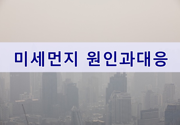  미세먼지와 초미세먼지 원인과 대처방법