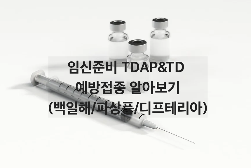  임신준비 :: 임산부/임신준비중 TDAP? TD? 백일해/파상풍/디프테리아  예방접종(백신) 에 대해서!
