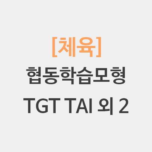  체육 팀게임토너먼트 TGT 팀보조수업 TAI 직소 STAD