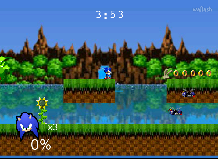 소닉 스매시 브라더스 (Sonic Smash Brothers) - 플래시게임 | 와플래시 아카이브
