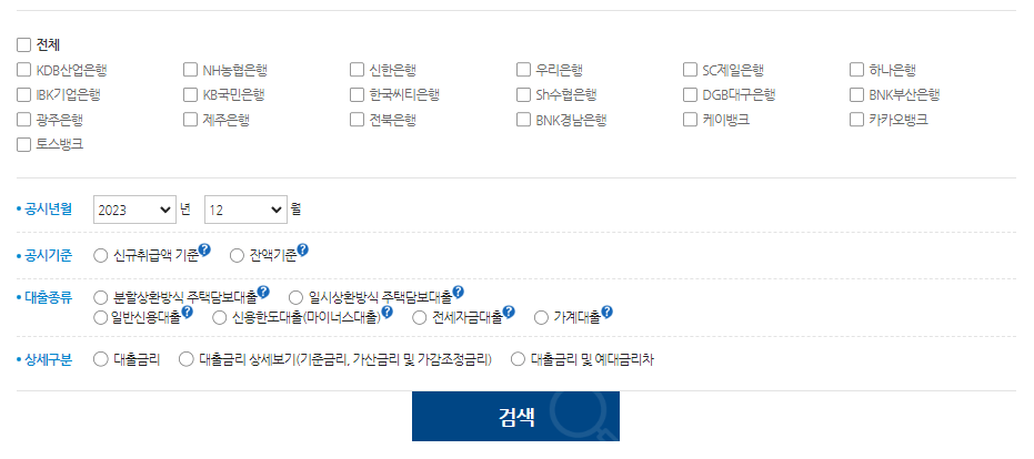 신용대출 금리비교 사이트