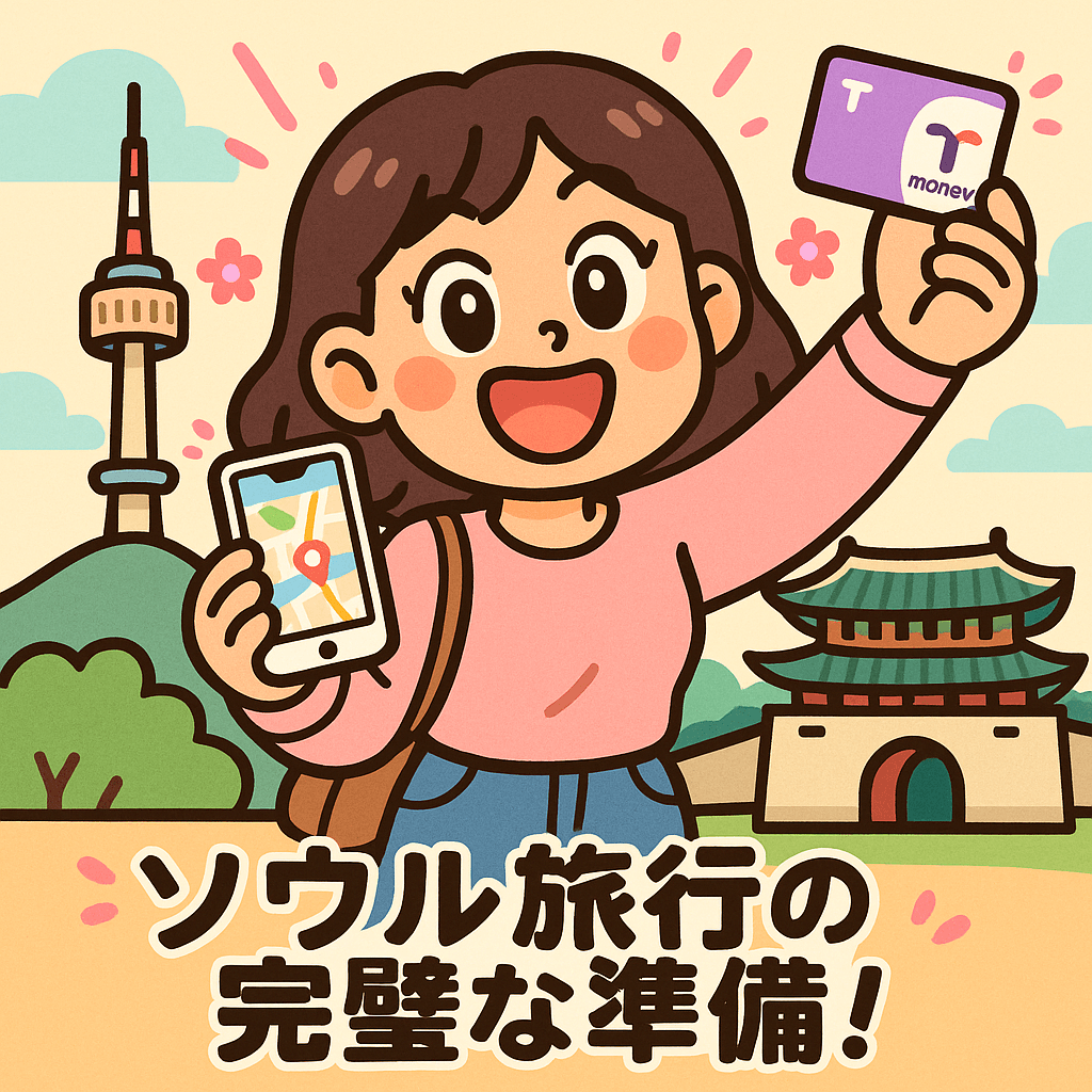 ソウル旅行の完璧な準備：必須アプリ、交通カード、旅行のヒント