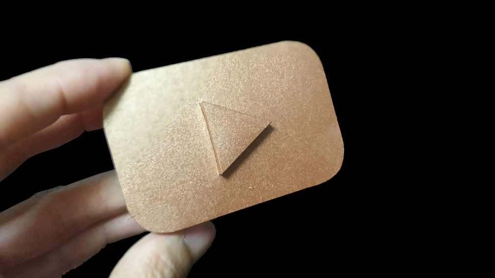  A4 한장으로 만드는 유튜브 플레이버튼 도안  YOUTUBE BUTTON