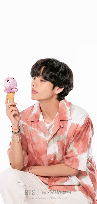  배스킨라빈스xBTS 핸드폰 배경화면