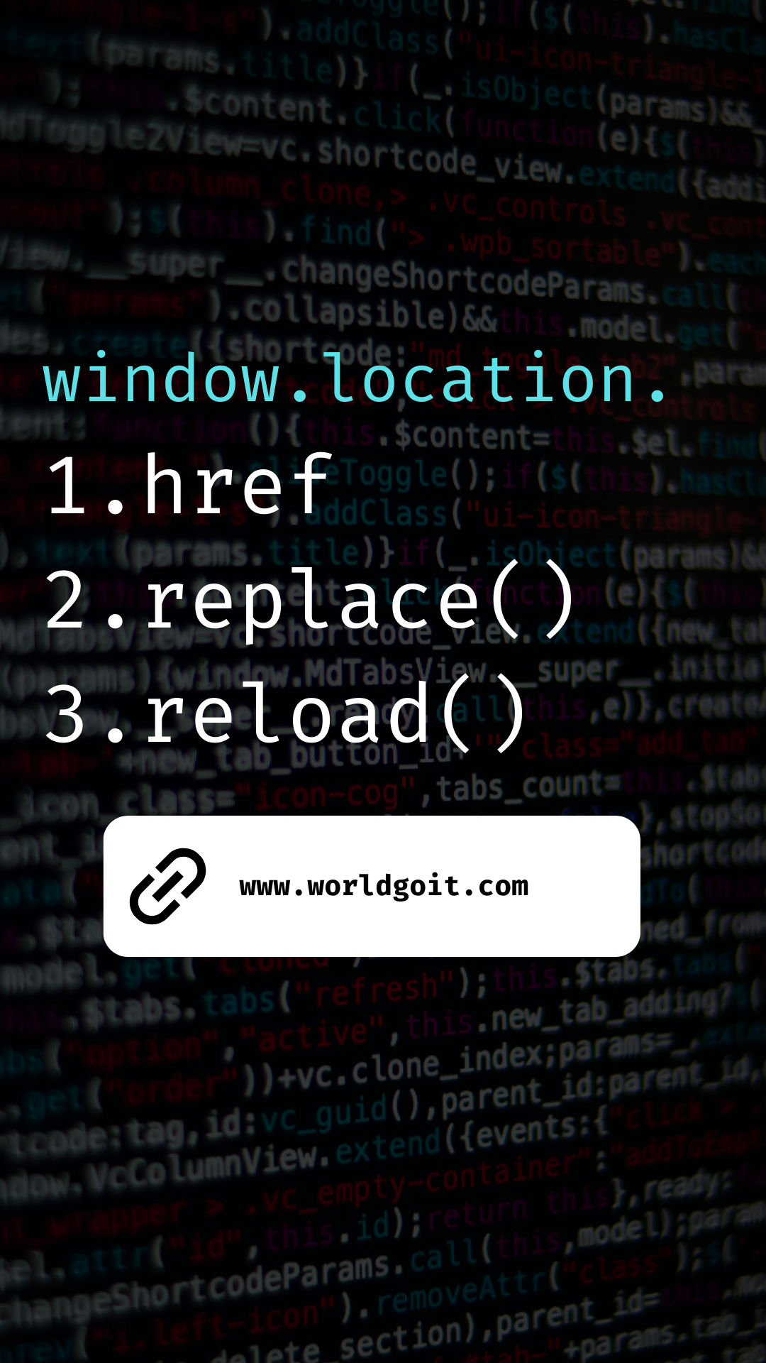  Window.location: 웹 네비게이션과 URL 조작을 더욱 향상시키다