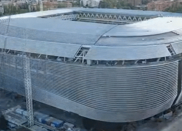  레알 마드리드의 개조된 산티아고 베르나베우 경기장  공개  VIDEO: Real Madrid reveals revamped Santiago Bernabéu stadium