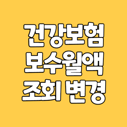 국민 건강보험 보수월액