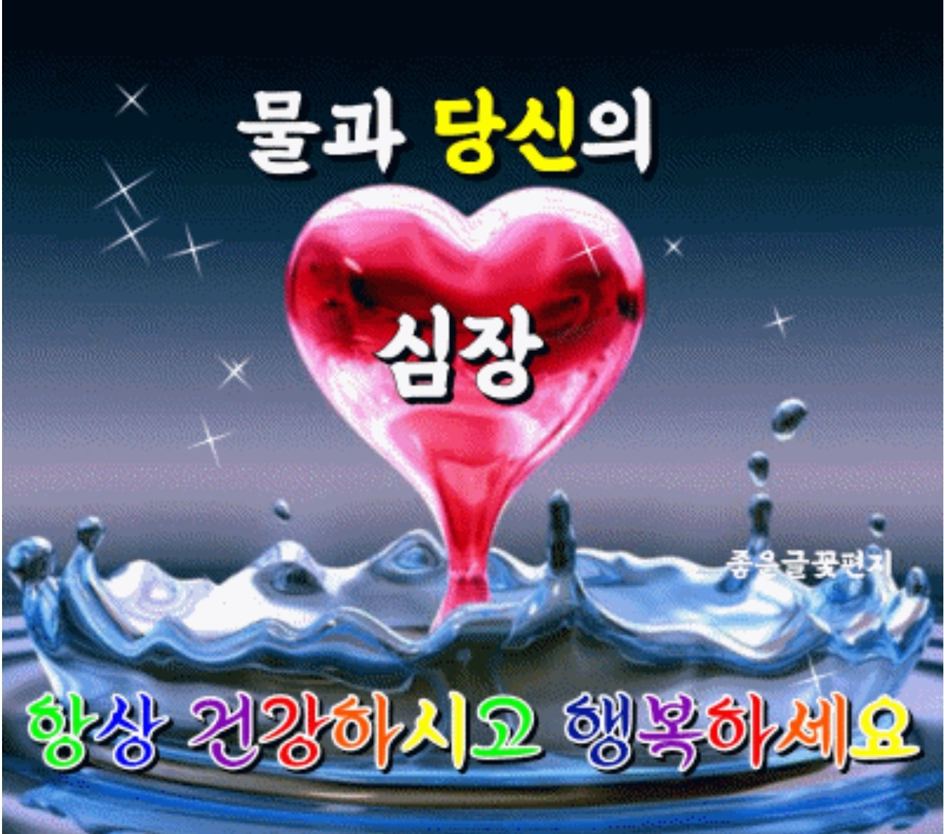  물과 당신의 심장
