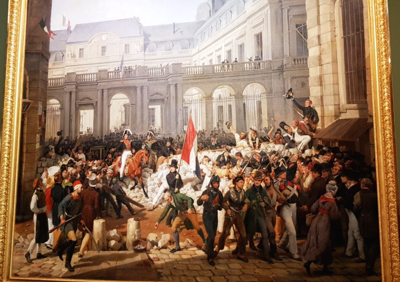 베르사유 궁전에 전시된 혁명 그림