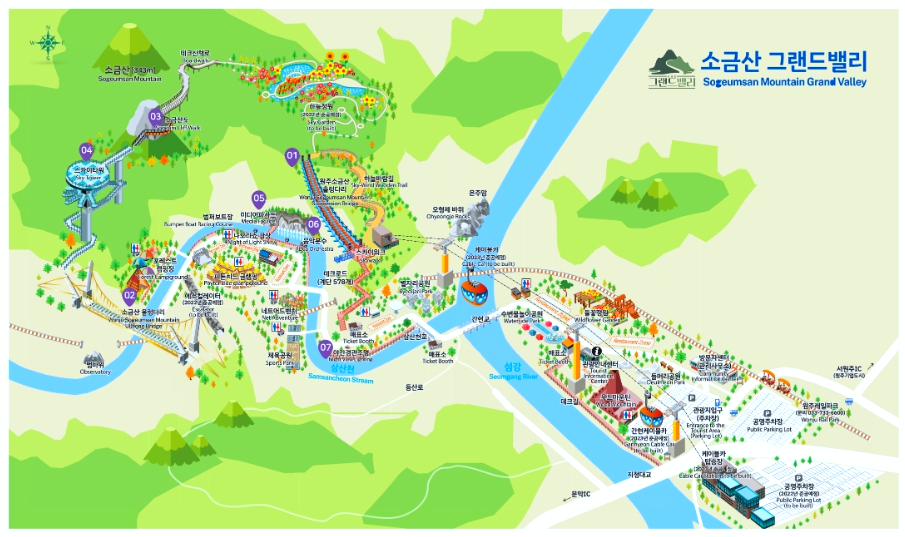 소금산 그랜드밸리 시설배치도