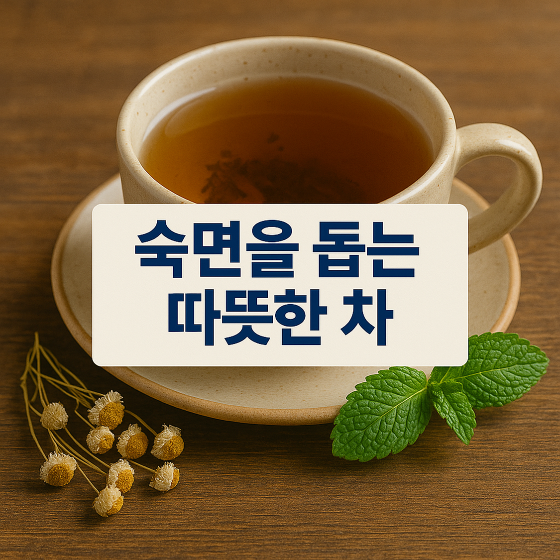 숙면을 돕는 따뜻한 차