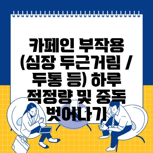 카페인 부작용 (심장 두근거림 / 두통 등) 하루 적정량 및 중독 벗어나기