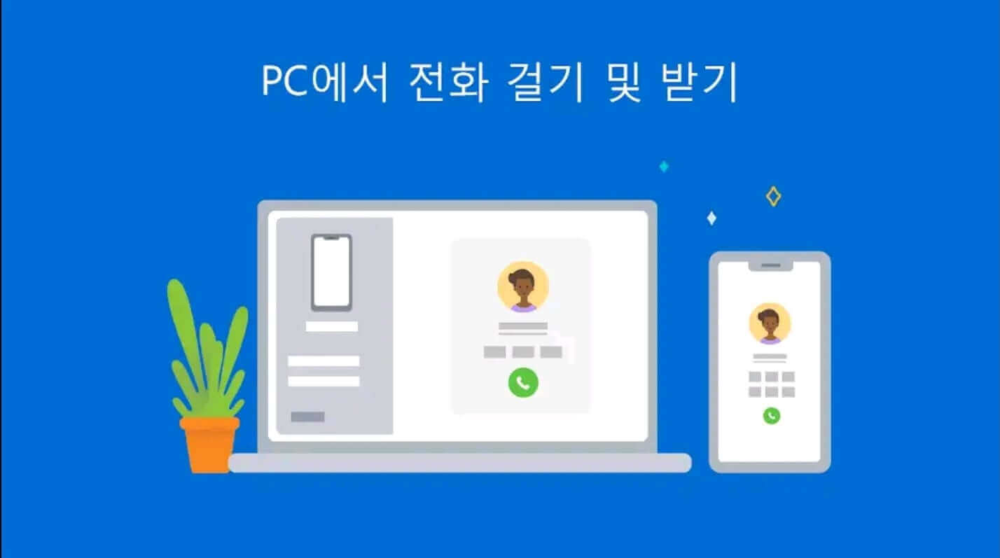 PC에서 전화걸기 및 받기도 됩니다. 단, 유선 헤드셋을 써야 합니다.