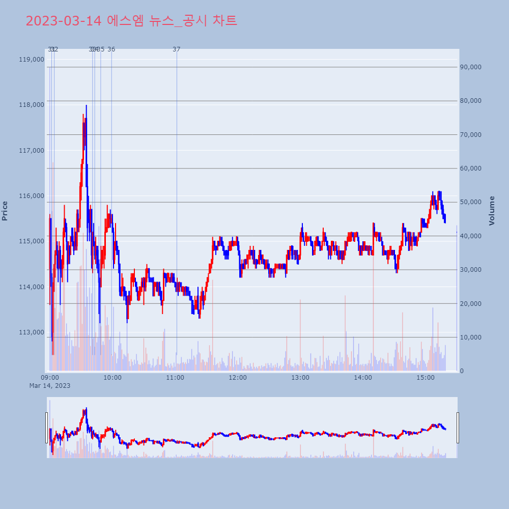 에스엠_뉴스공시차트