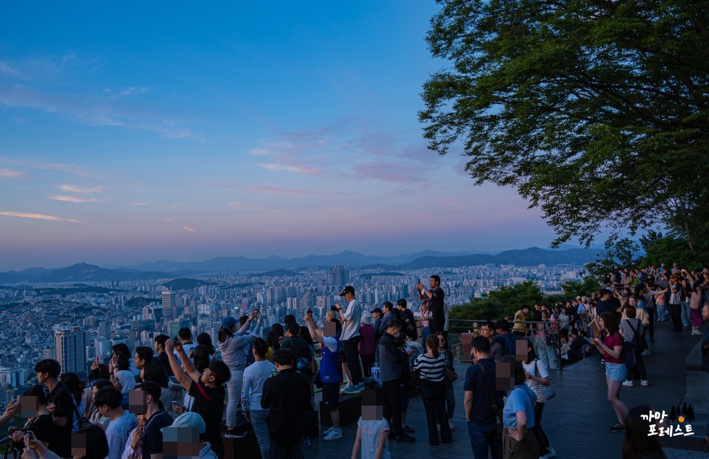 서울 남산타워 일몰 구경