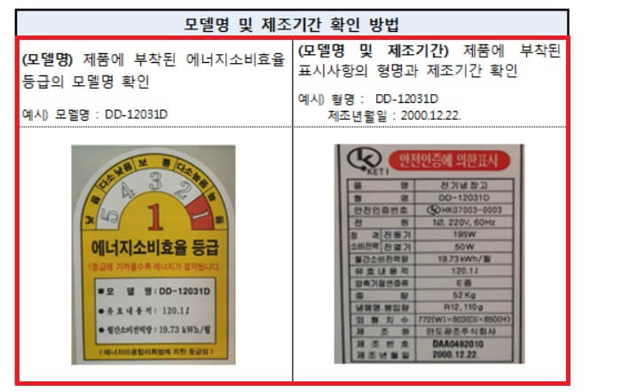  위니아 딤채 리콜 대상 및 모델과 리콜 접수 신청 방법