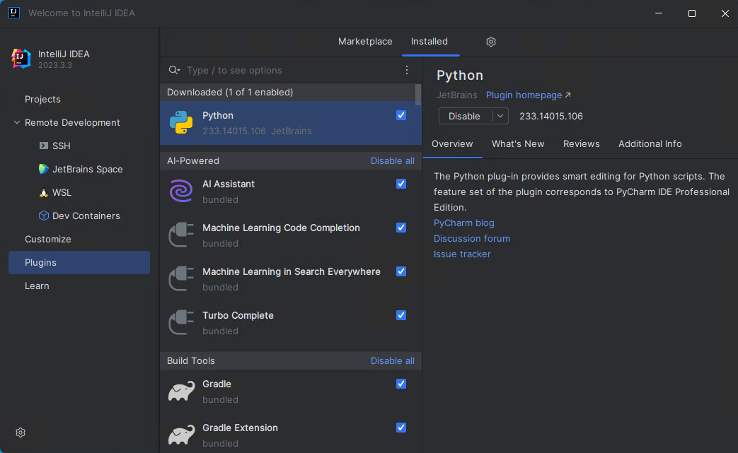 인텔리제이(IntelliJ)에 주피터(Jupyter) 연동하기(plugin) / 아과노트