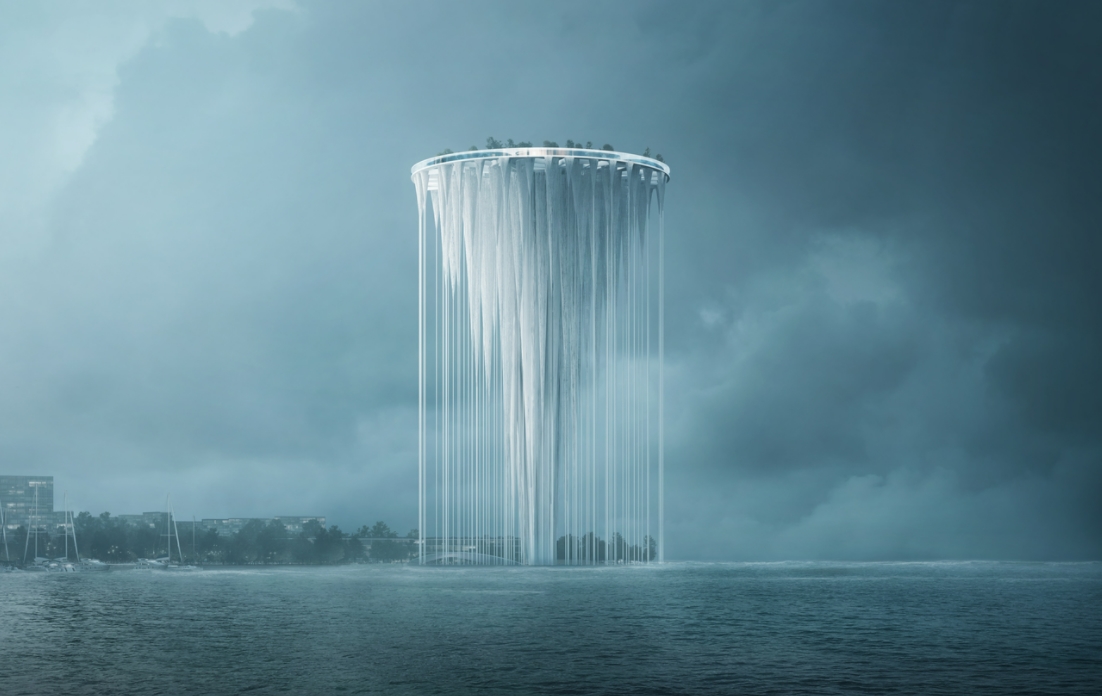  마치 공중에 떠있는 듯한 선전 첸하이 랜드마크 설계공모 당선작 Sou Fujimoto Architects Reveals Vanishing Design of Qianhai's New City Center Landmark
