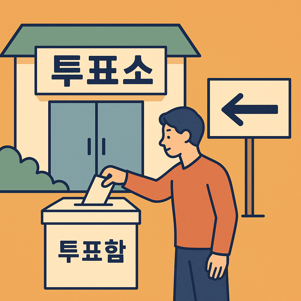 대통령 선거 본투표 장소 찾기
