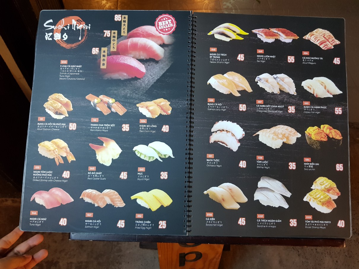호치민 빈탄군 스시 전문점 Miya Sushi 메뉴(4)