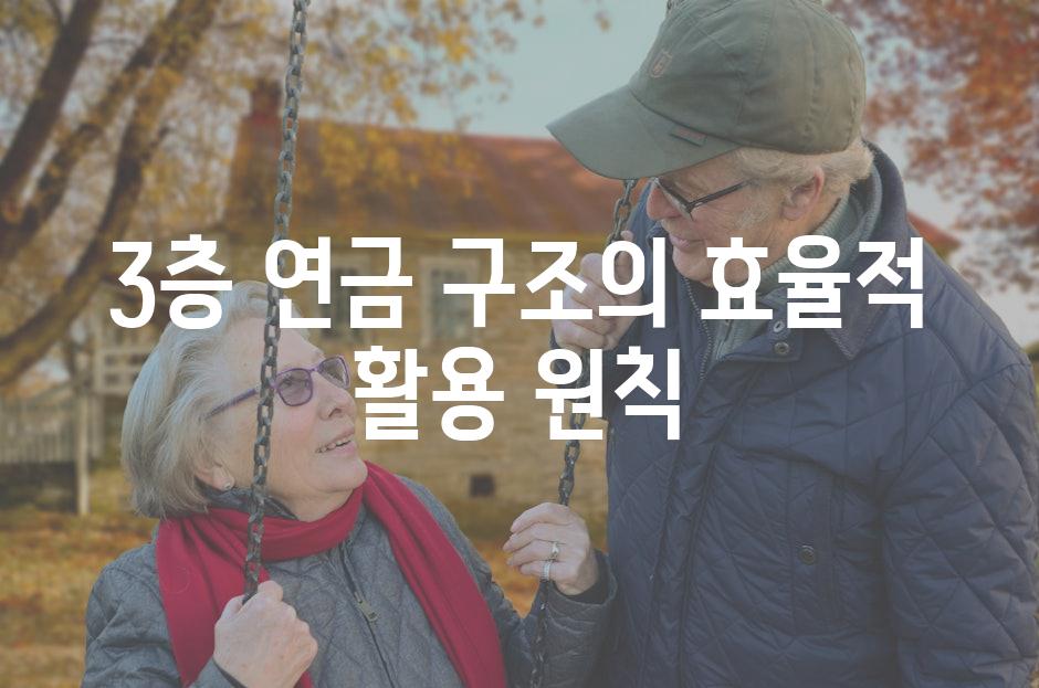 3층 연금 구조의 효율적 활용 원칙