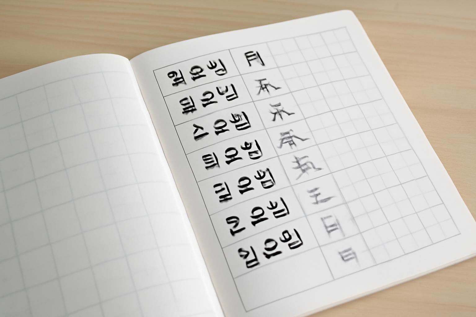초등학생 30일 한자 연습장