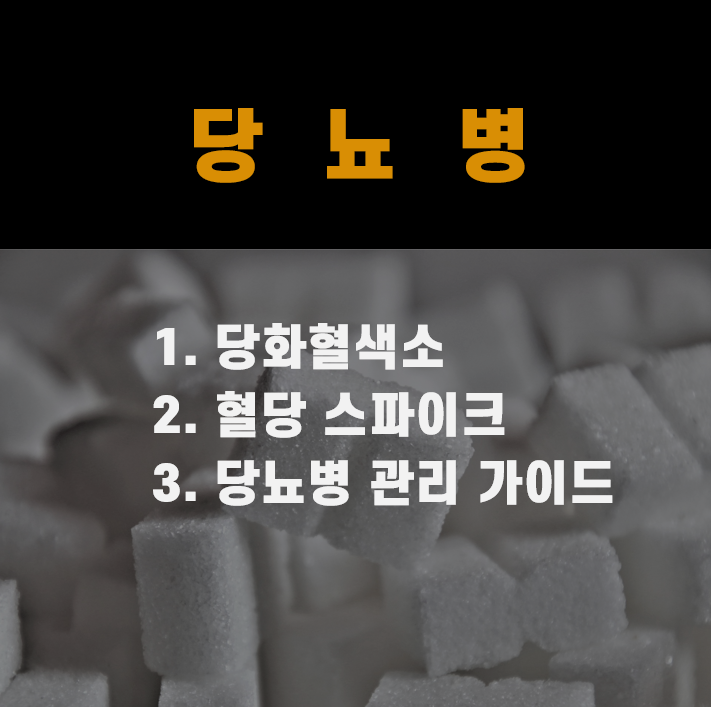  당뇨병 당화혈핵소 기준 및 낮추는 방법, 혈당스파이크, 당뇨병 관리 원칙