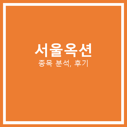  서울 옥션 주가 분석