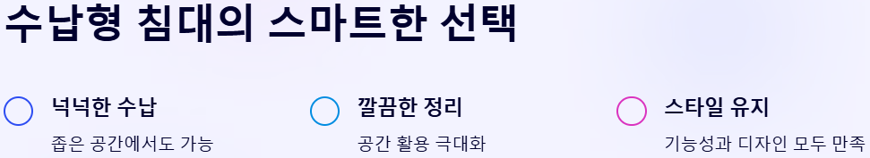수납형 침대 고르는 법