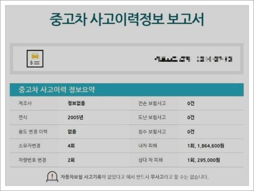 자동차사고이력조회