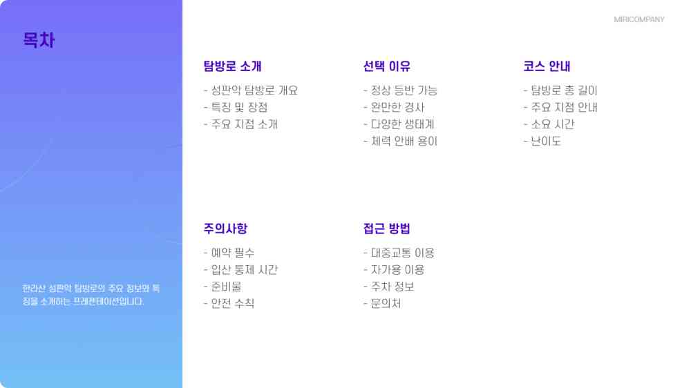 한라산 성판악코스