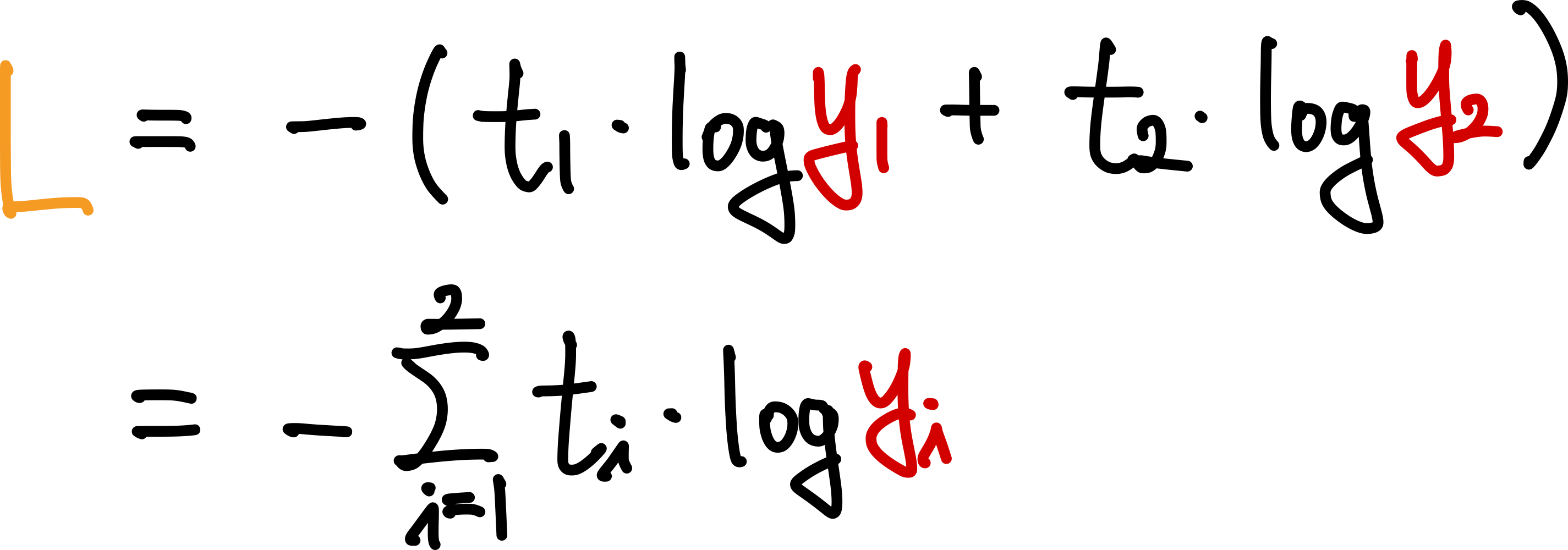 역전파(Backpropagation) 9 cross entropy 함수 수식