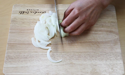 양파 썰기