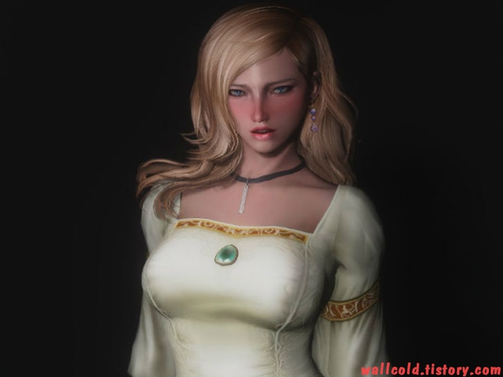 스카이림 의상 - 드레스 의상 kasia fiona clothes hdt skyrim mod 001