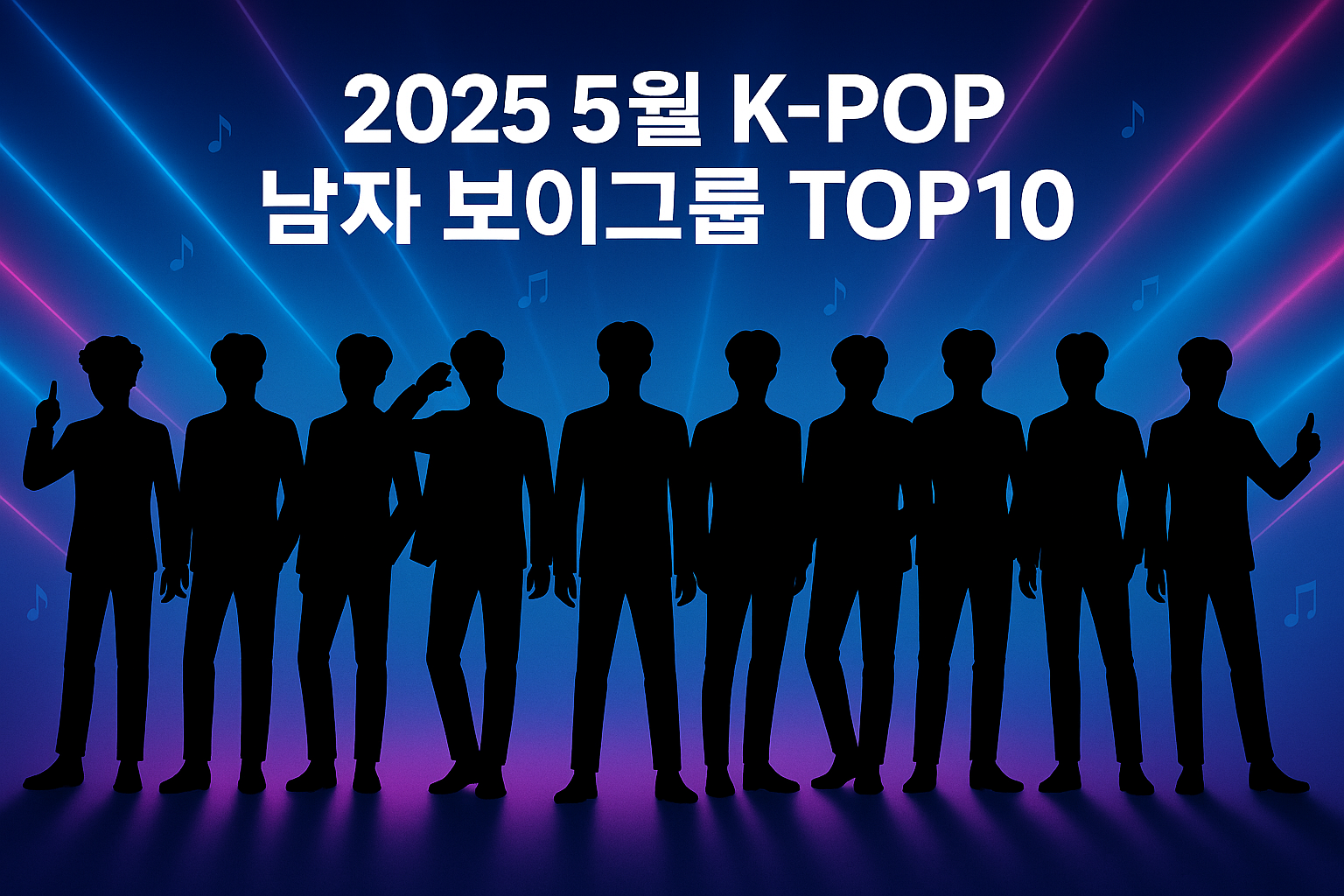 2025 5월 K-POP 남자 보이그룹 TOP 10