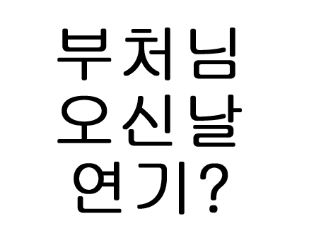  부처님 오신날 연기? 석가탄신일 행사 연기