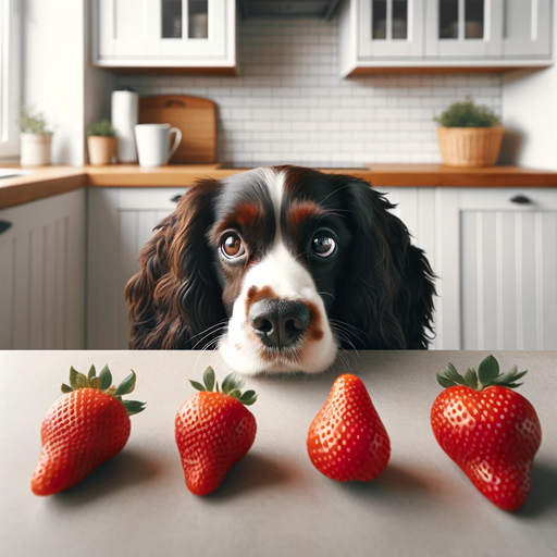강아지와 딸기
