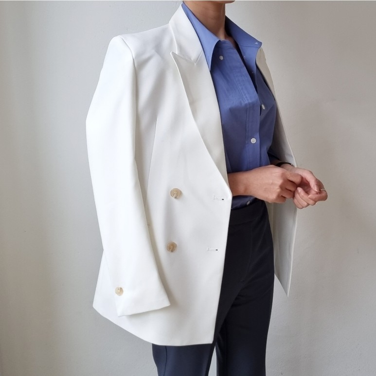 색상 배색 품절상품과 배송지연안내 - 메종셔츠 ( 블루색상 21