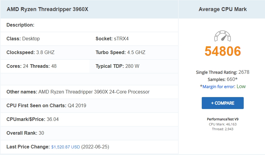 CPU 성능 순위, Intel, AMD 시장 점유율, 랩톱 CPU 순위 14