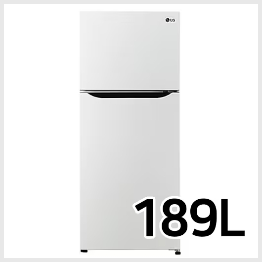 LG 2도어 일반냉장고 189L B182W13