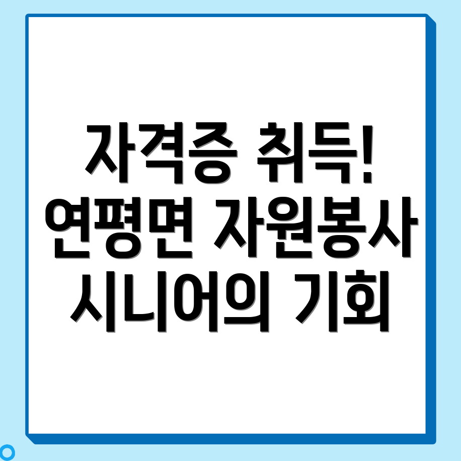 시니어 자격증