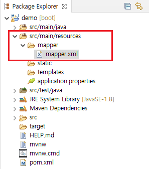  Spring Boot로 Rest API 서버 구축하기 - (3) DAO 클래스와 mapper.xml