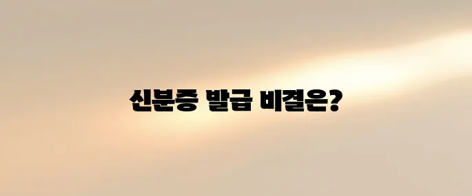 정부24 모바일 신분증 발급 방법 가이드