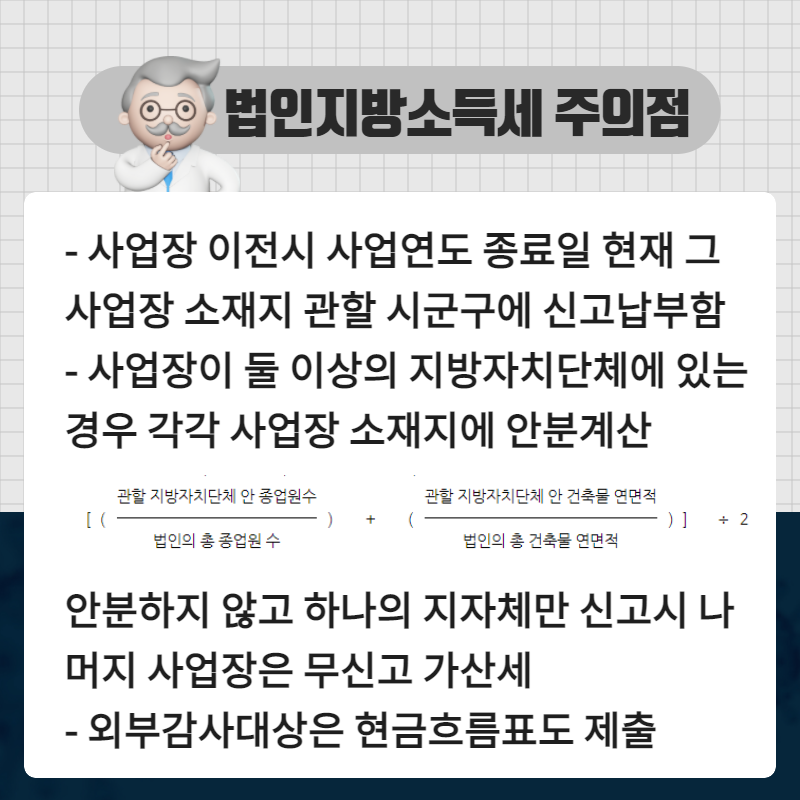 신고납부 하세요 - 과세 대상, 계산방법, 주의점 2020년 법인지방소득세 '21년 4월 말까지