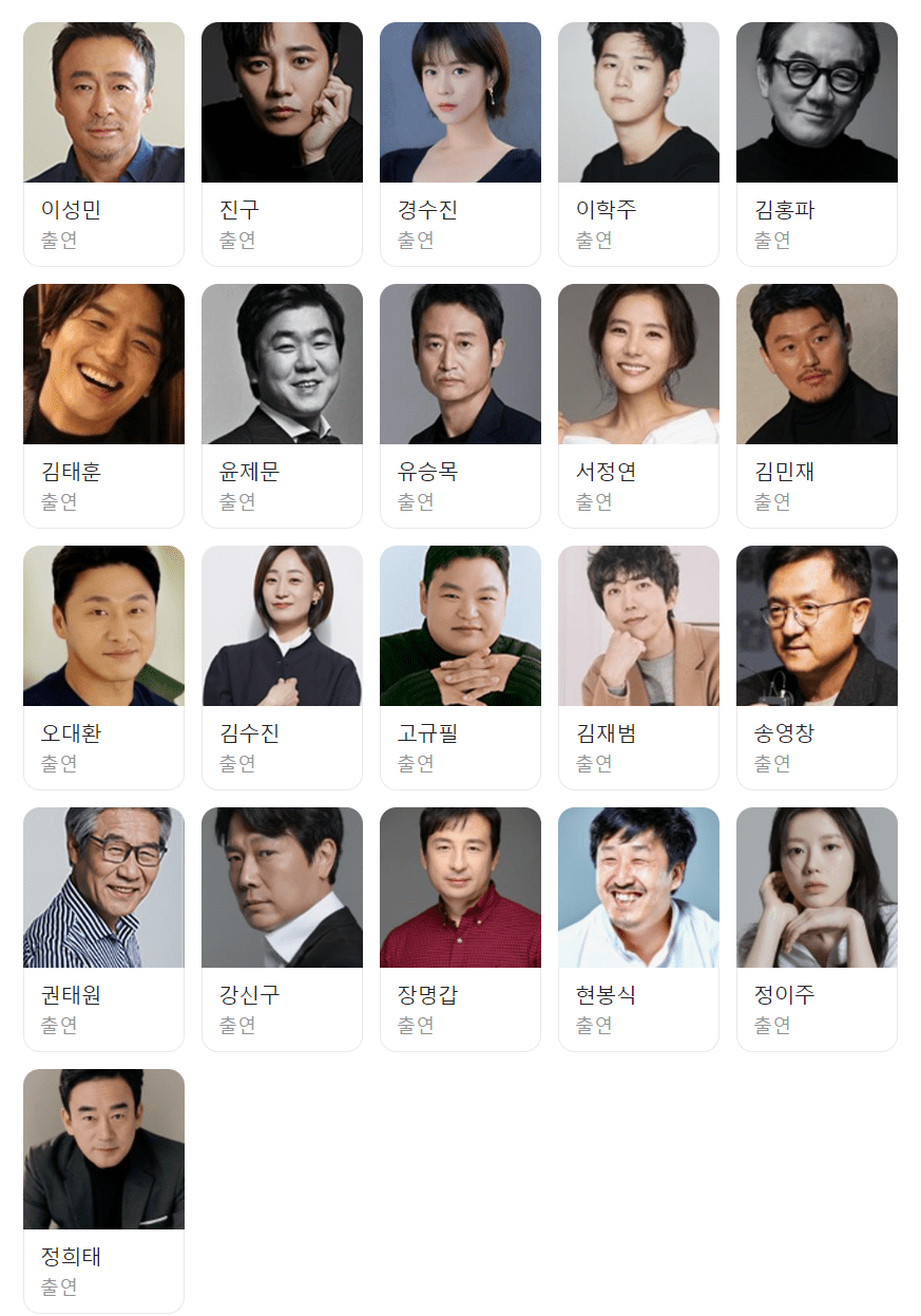 형사록 출연자