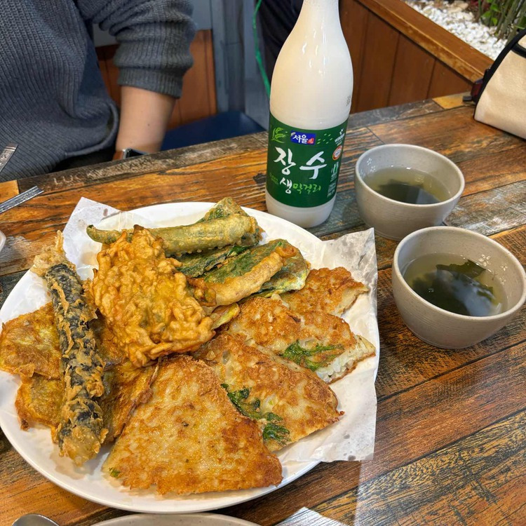 마포 공덕시장 부침개 '청학동부침개'